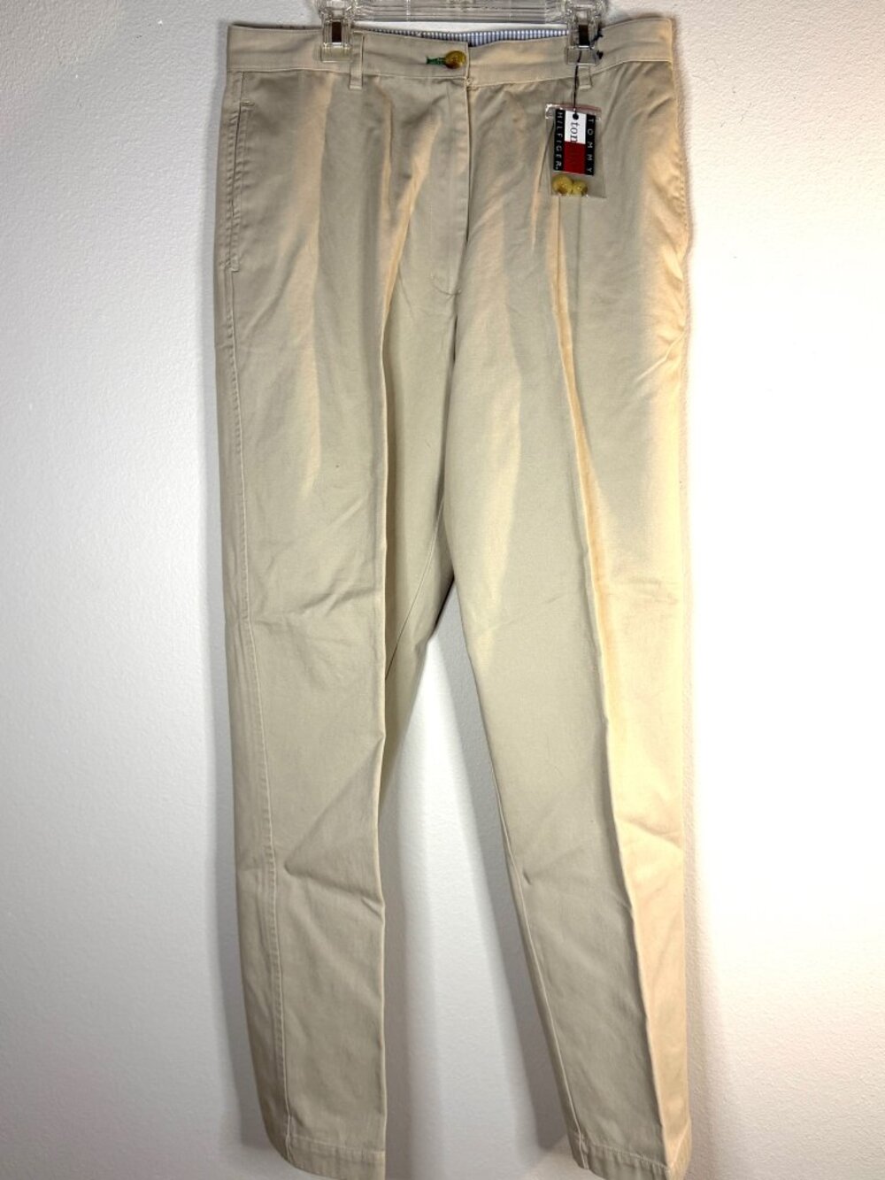 NWT Tommy Hilfiger Khaki Pants Women's Size 10R Classic Straight Leg Chino 30" I